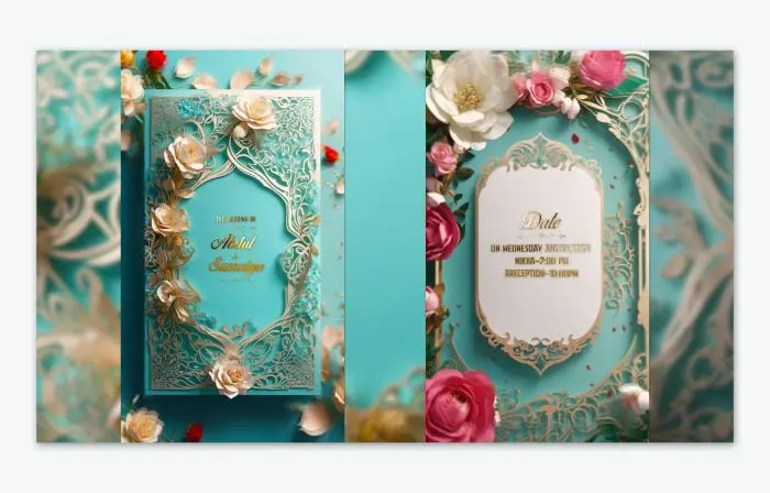 Creative 3D Muslim Wedding Invitation Instagram Story